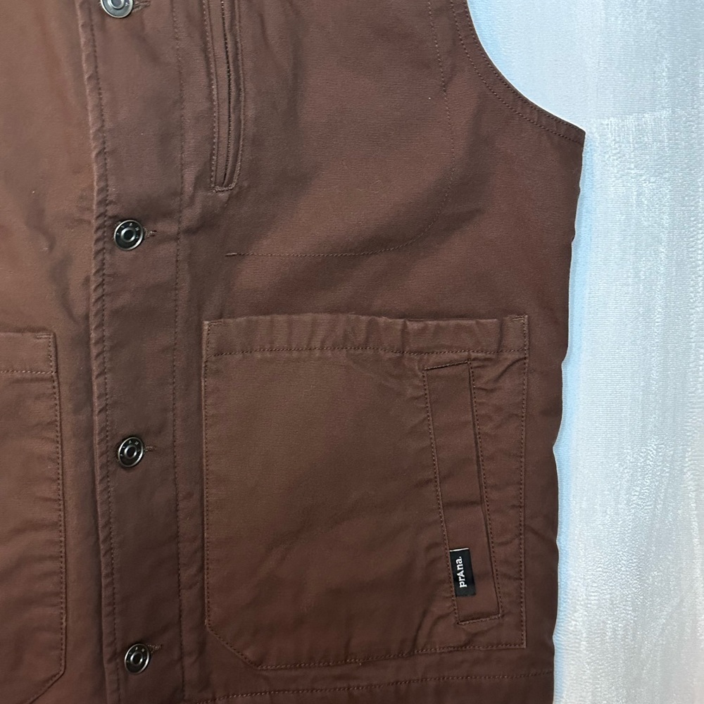 Prana Mens Trembly vest stout medium NWT cargo vest  outdoor - Picture 3 of 11